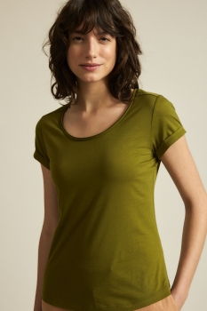 LANIUS Kurzarmshirt - olive